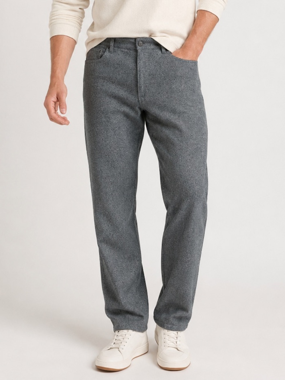 Faherty Pants Mens 30x26 Gray Chino Movement 5-Pocket Organic Cotton Preppy